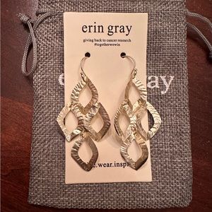 Erin Gray Cabo Iris Earrings in Gold Foil